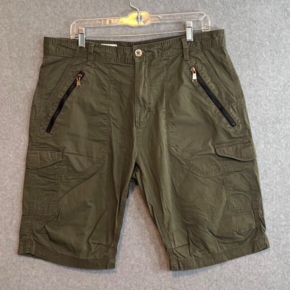 Sean John Hip Hop Cargo Skateboard Shorts Men Size 36 Green - Picture 1 of 10